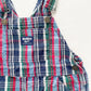 OshKosh Plaid Shortalls - Yellow Clover Vintage Kids Clothes