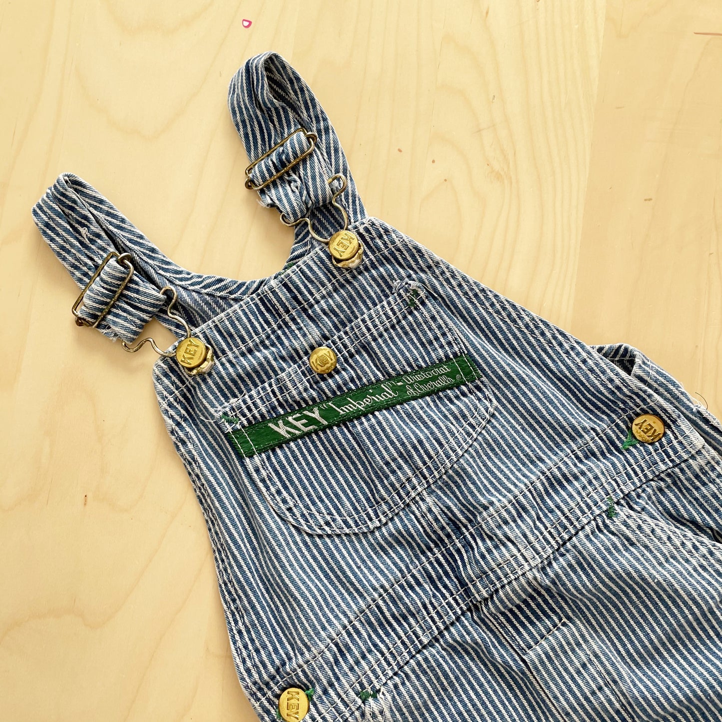 Vintage Key Engineer Stripe Overalls