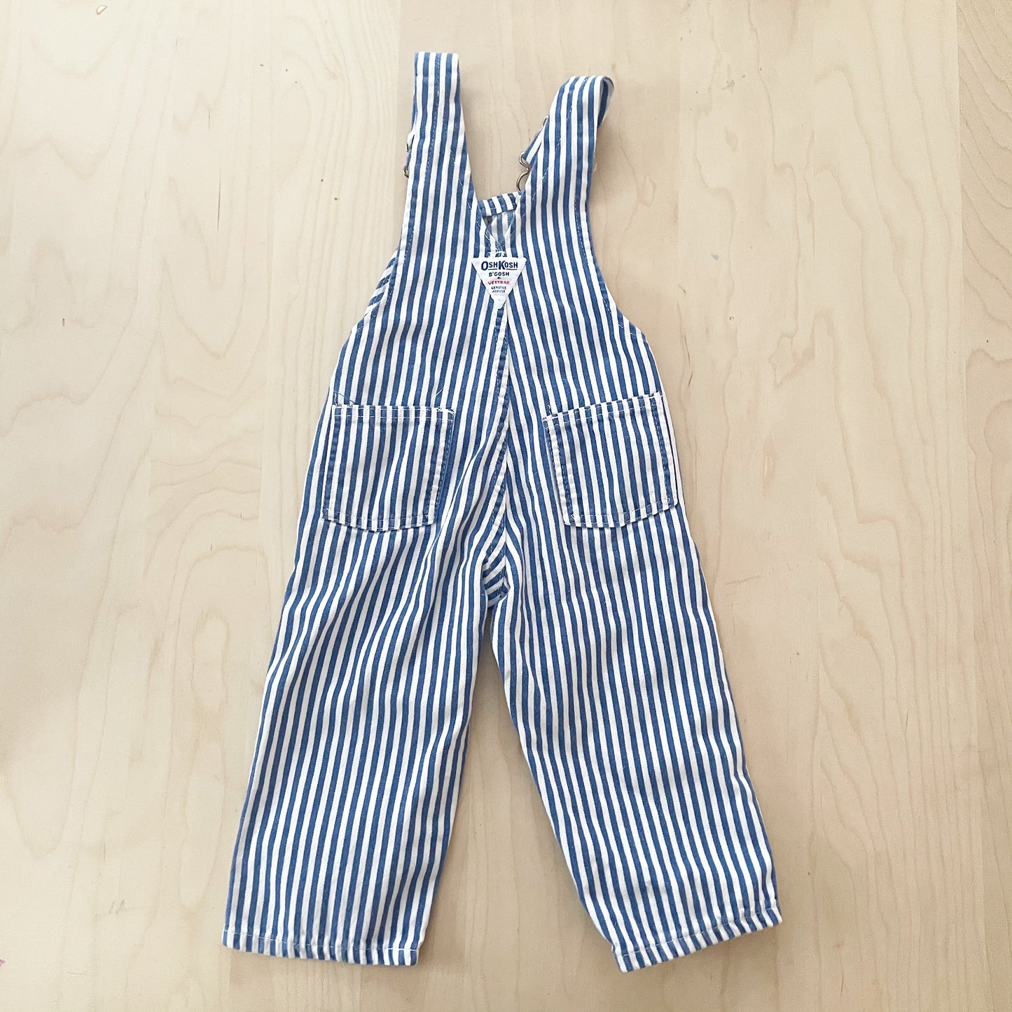 OshKosh Striped World Sweats Patch Overalls