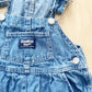 OshKosh Medium Wash Overalls - Yellow Clover Vintage Kids Clothes