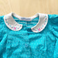 OshKosh Turquoise Dot Collared Romper