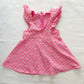 Vintage Pink Print Twirl Dress - Yellow Clover Vintage Kids Clothes