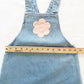 Guess Flower Appliqué Denim Dress - Yellow Clover Vintage Kids Clothes
