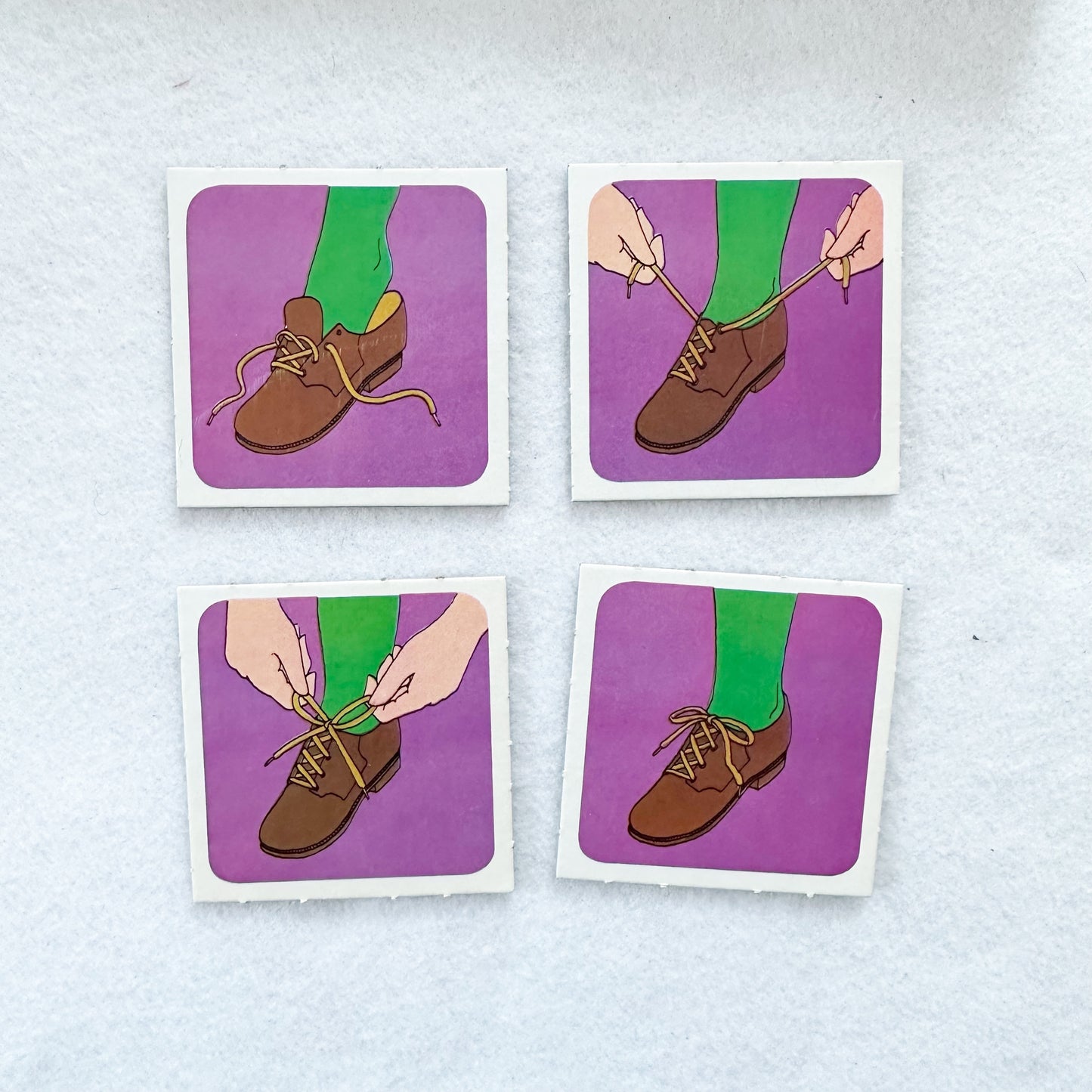 Milton Bradley Sequence Cards - Yellow Clover Vintage Kids Clothes