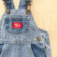 Baby B’gosh Engineer Stripe Bear Pocket Overalls - Yellow Clover Vintage Kids Clothes