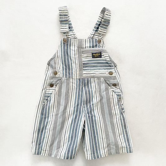 OshKosh Striped Shortalls - Yellow Clover Vintage Kids Clothes