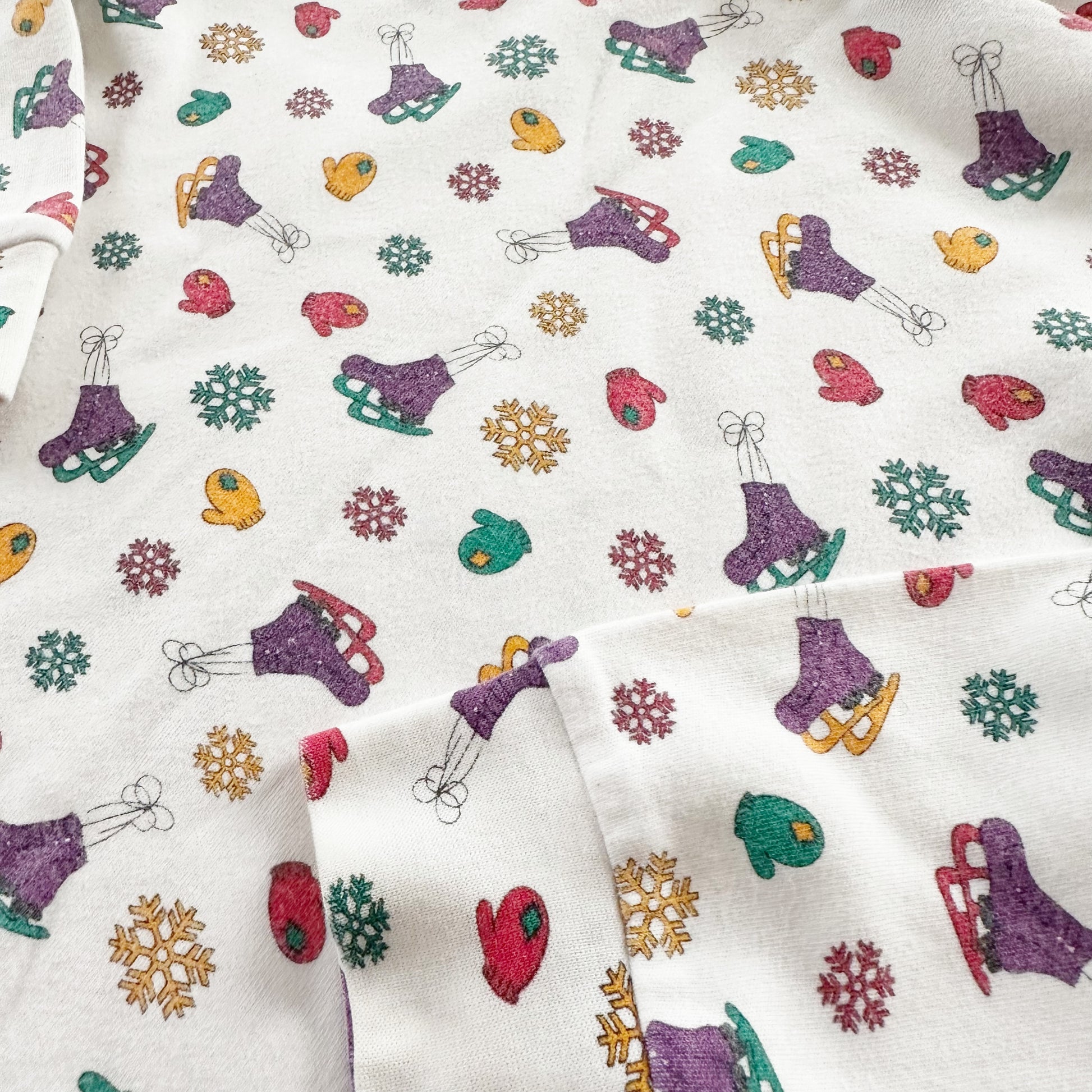 Honors Winter Print Turtleneck - Yellow Clover Vintage Kids Clothes