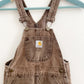 Vintage Brown Carhartt Overalls - Yellow Clover Vintage Kids Clothes