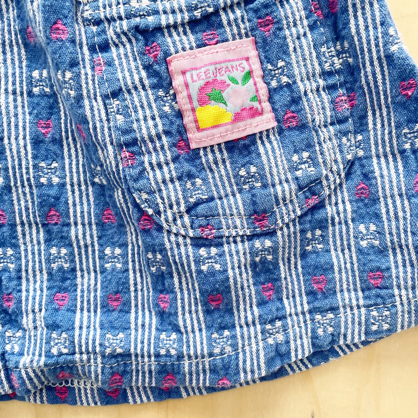 Lee Hearts + Bows Woven Patch Dress