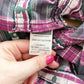 OshKosh Sheep and Girl Woven Plaid Dress - Yellow Clover Vintage Kids Clothes