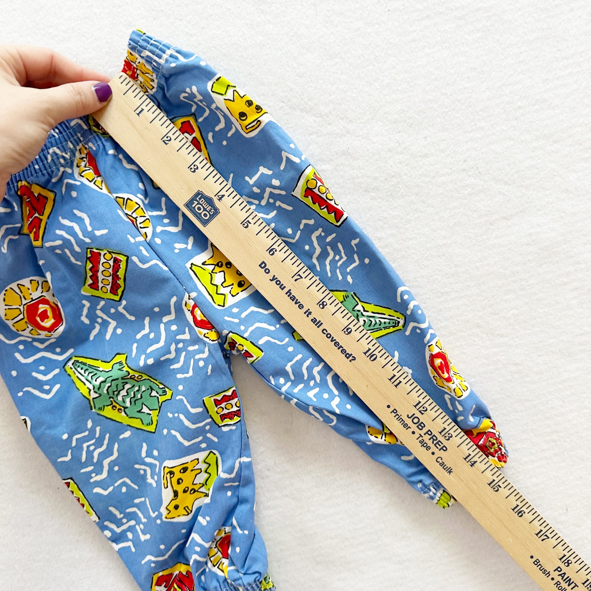 Wee Willie Crazy Print Pants - Yellow Clover Vintage Kids Clothes