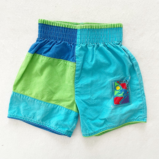 OshKosh Windsurfer Shorts - Yellow Clover Vintage Kids Clothes