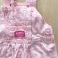 OshKosh Striped Gingham Patch Shortalls - Yellow Clover Vintage Kids Clothes