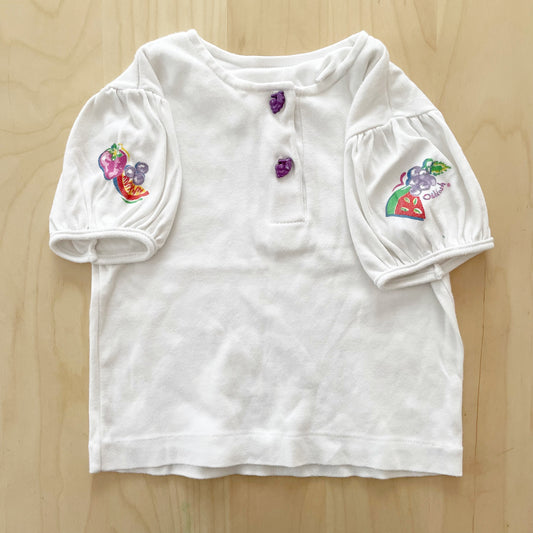 OshKosh Fruit Layer Top - Yellow Clover Vintage Kids Clothes