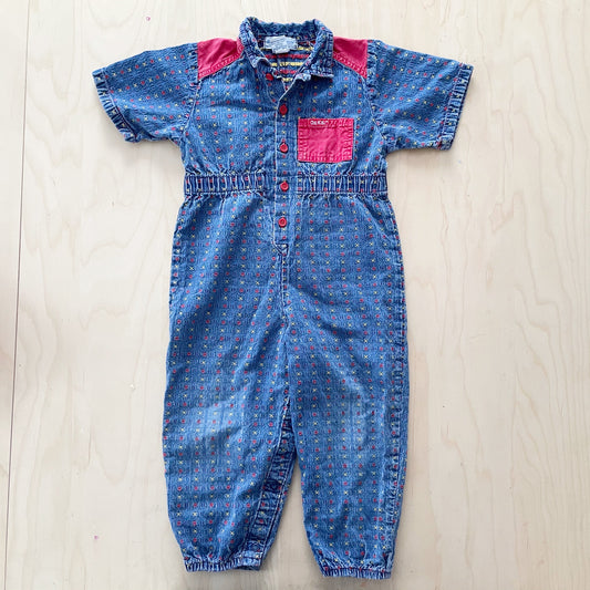 OshKosh XO Jumpsuit - Yellow Clover Vintage Kids Clothes