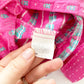 OshKosh Floral Woven Pink Bow Back Overalls - Yellow Clover Vintage Kids Clothes