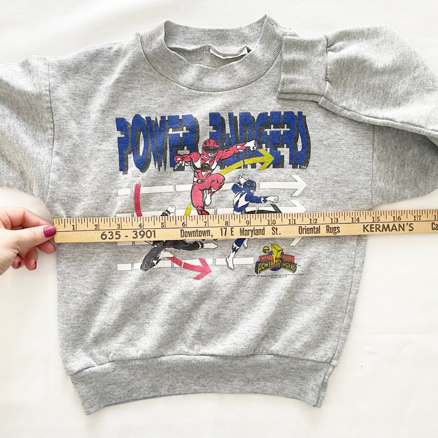 Power Rangers Graphic Sweatshirt • 5/6y? - Yellow Clover Vintage Kids Clothes