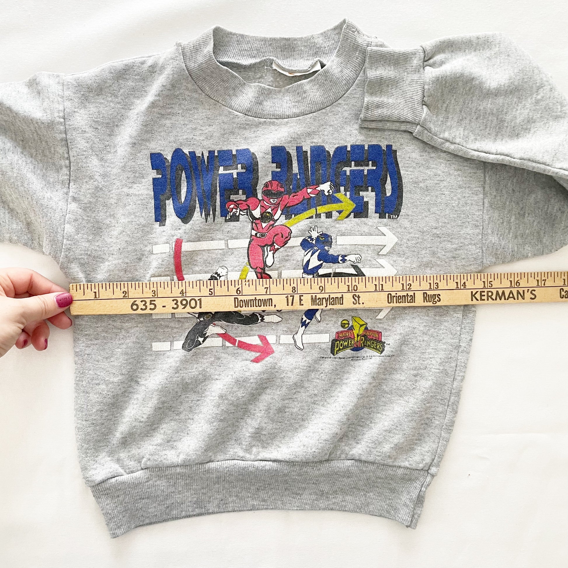 Power Rangers Graphic Sweatshirt • 5/6y? - Yellow Clover Vintage Kids Clothes