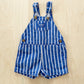 Vintage OshKosh Blue Wide Stripe Shortalls