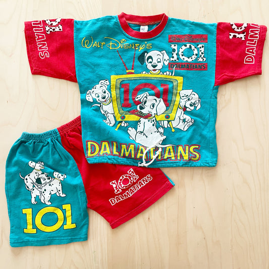 101 Dalmatians Sweatshirt Set - Yellow Clover Vintage Kids Clothes
