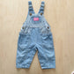 OshKosh Stripes and Dots Overalls - Yellow Clover Vintage Kids Clothes