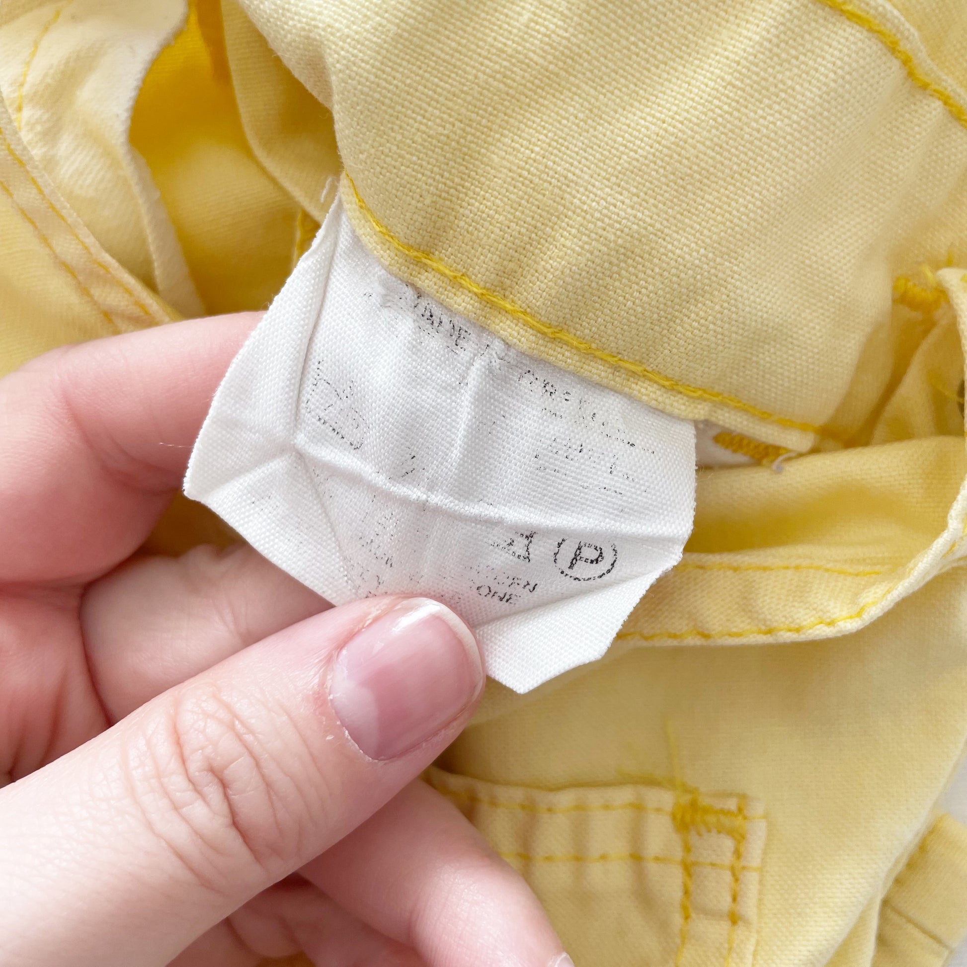 Levi’s Light Yellow Overalls • 2T/3T? - Yellow Clover Vintage Kids Clothes