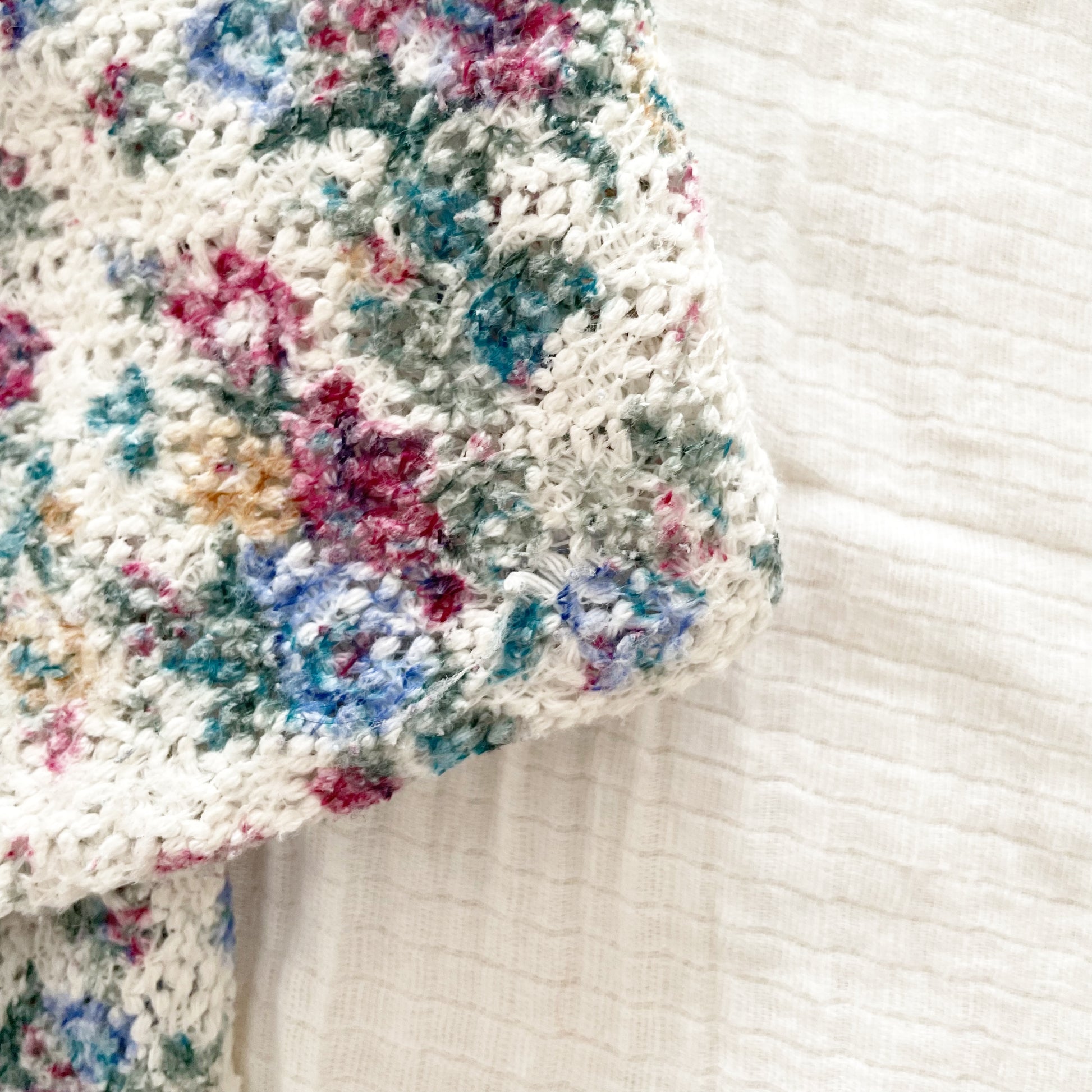 Woven Floral Long Sleeve Top - Yellow Clover Vintage Kids Clothes