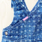 OshKosh Floral Woven Overalls - Yellow Clover Vintage Kids Clothes