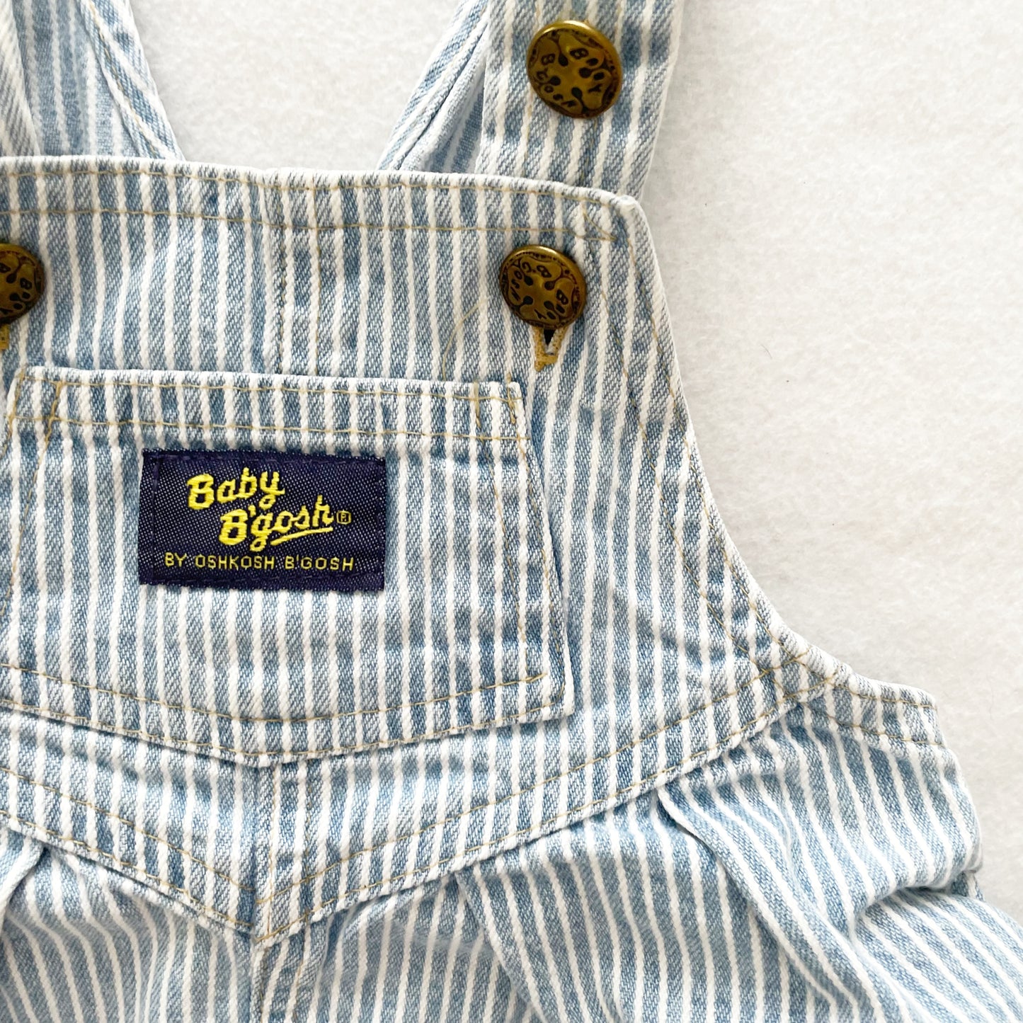Baby B’gosh Hickory Stripe Bubble Overalls