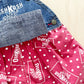 Retro OshKosh Pocket Front Skirtall - Yellow Clover Vintage Kids Clothes