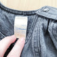 French Black Denim “La Vie Est Belle” Dress