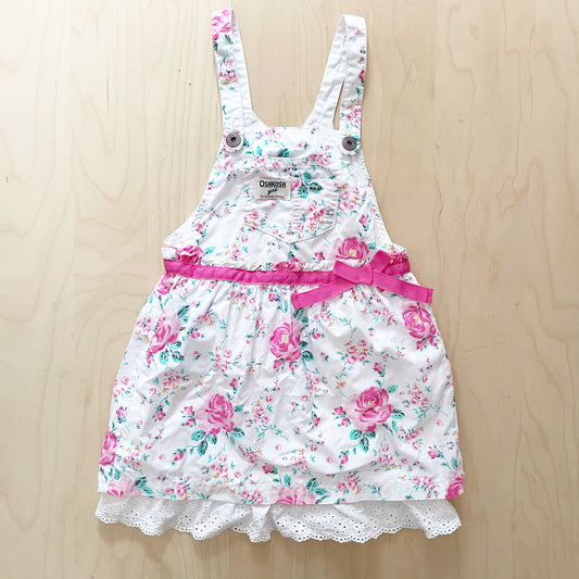 OshKosh Floral Eyelet Skirtall - Yellow Clover Vintage Kids Clothes