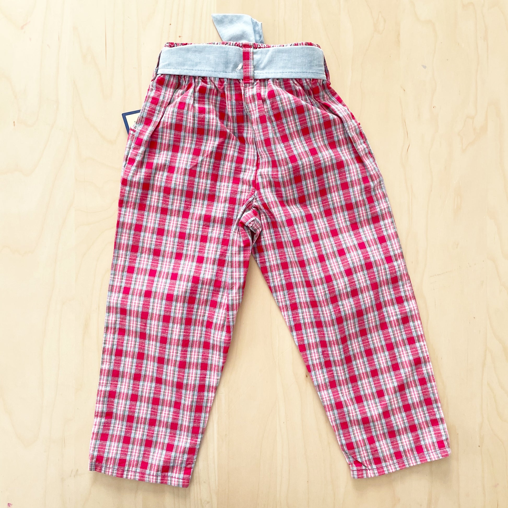 Deadstock OshKosh Plaid Pants - Yellow Clover Vintage Kids Clothes
