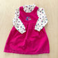 OshKosh Fruit Cord Dress Set - Yellow Clover Vintage Kids Clothes