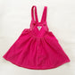 OshKosh Pink Rose Cord Skirtall - Yellow Clover Vintage Kids Clothes