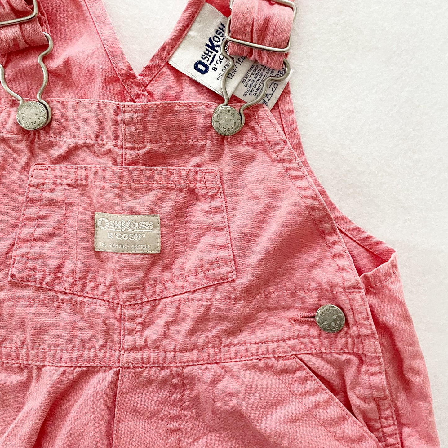 OshKosh Light Salmon Pink Shortall Overalls