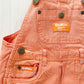 OshKosh Orange Baggy Cut Shortalls - Yellow Clover Vintage Kids Clothes