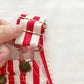 OshKosh Red Stripe Shortalls - Yellow Clover Vintage Kids Clothes