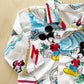 Vintage Mickey Tropical Pajamas Set - Yellow Clover Vintage Kids Clothes