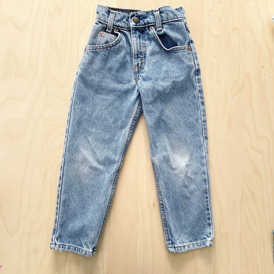 Levi’s 550 Slim 5 Orange Tab Jeans - Yellow Clover Vintage Kids Clothes