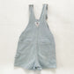 OshKosh Light Wash Textured Shortalls - Yellow Clover Vintage Kids Clothes