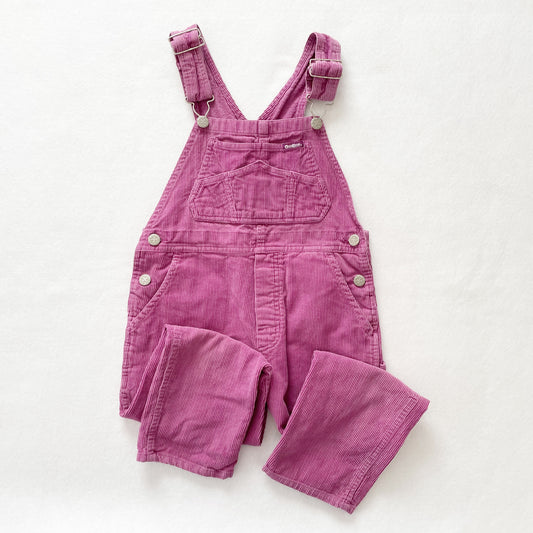 OshKosh Dusty Purple Cord Overalls - Yellow Clover Vintage Kids Clothes
