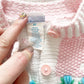 Pastel Embroidered Chunky Cardigan - Yellow Clover Vintage Kids Clothes