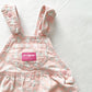 OshKosh Goose Print Cord Bow Back Overalls