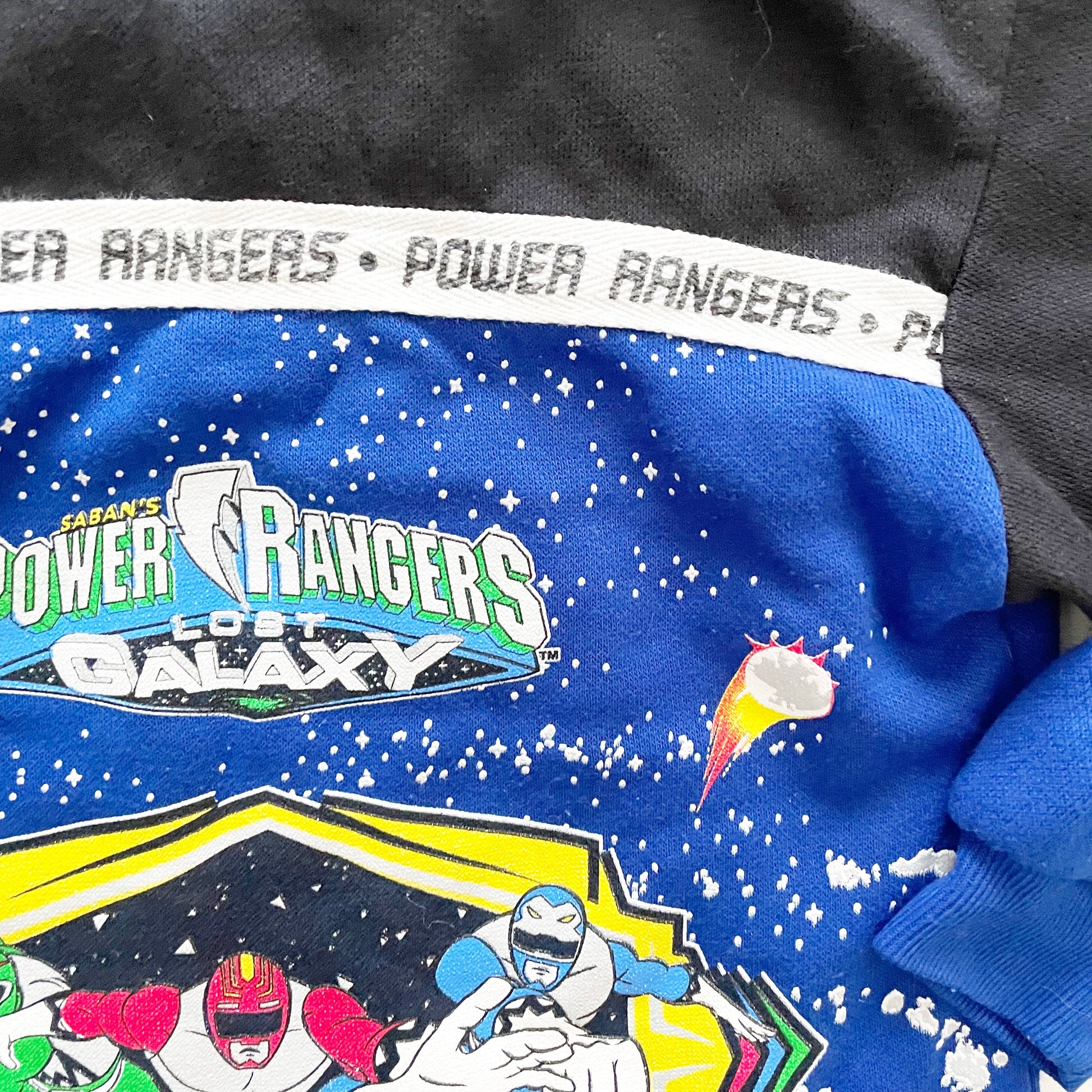 Power Rangers Lost Galaxy Sweatshirt • 5y - Yellow Clover Vintage Kids Clothes