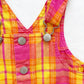 Hanna Andersson Plaid Shortalls - Yellow Clover Vintage Kids Clothes