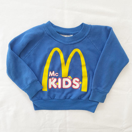 McKids Logo Sweatshirt • 2T? - Yellow Clover Vintage Kids Clothes
