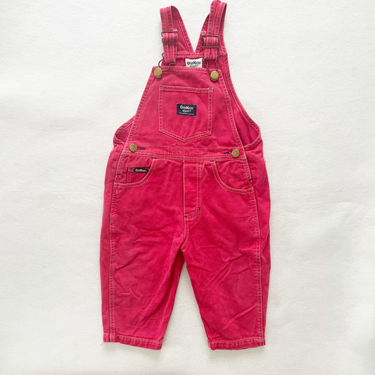 OshKosh Red Overalls - Yellow Clover Vintage Kids Clothes