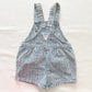 OshKosh Acid Wash Hickory Stripe Shortalls - Yellow Clover Vintage Kids Clothes