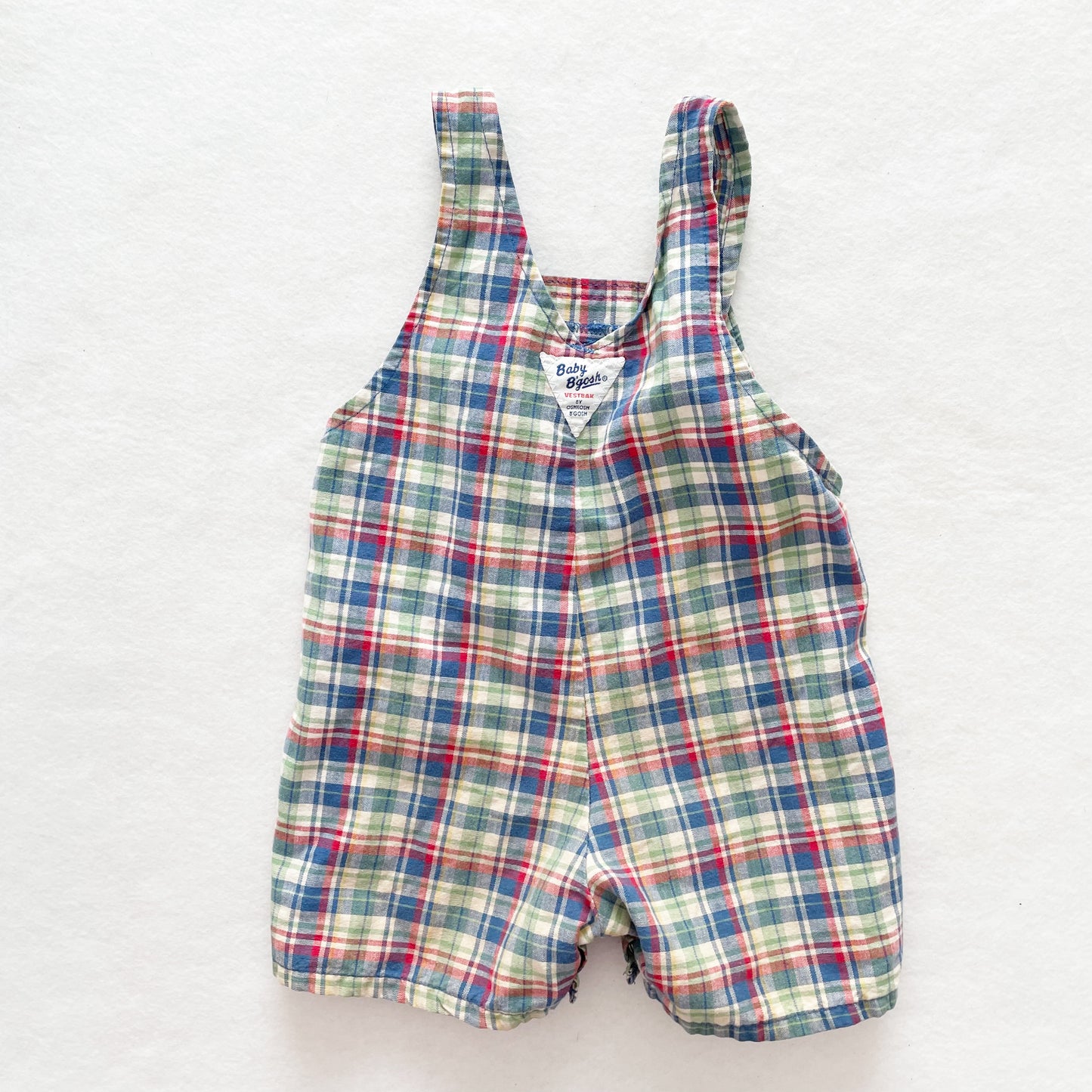 Baby B’gosh Plaid Shortalls